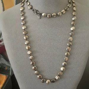 Lucky Brand Hammered Coin Bead Necklace